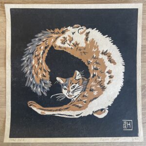 Chat Ronron Rond - Gris - 30x30 cm