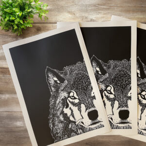 Grand Loup - 35x50 cm