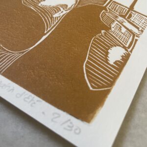 Matin d'été - Ocre - 23x32 cm