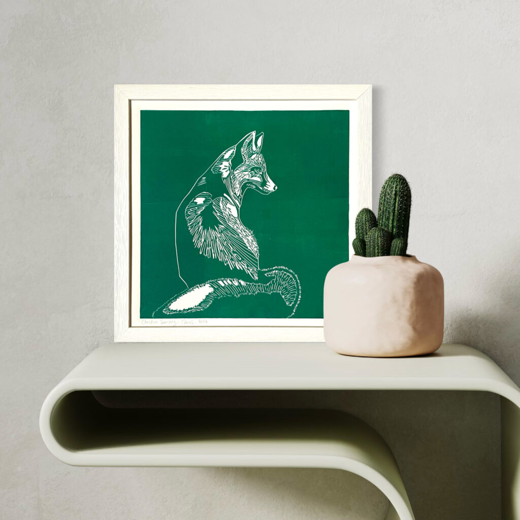 Renard Vert - 30x30 cm