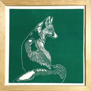 Renard Vert - 30x30 cm