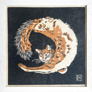 Chat Ronron Rond - Gris - 30x30 cm