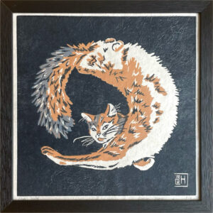 Chat Ronron Rond - Gris - 30x30 cm