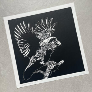 Corbeau - 30x30 cm