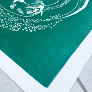 Loutre - Vert Émeraude - 30x30 cm