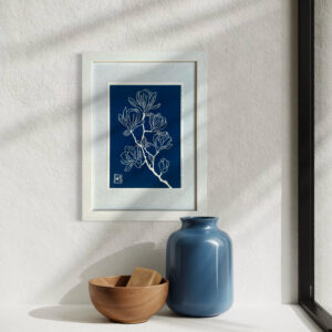 Magnolia - Bleu de Prusse - A5