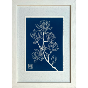 Magnolia - Bleu de Prusse - A5