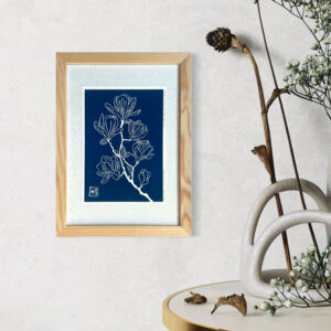 Magnolia - Bleu de Prusse - A5