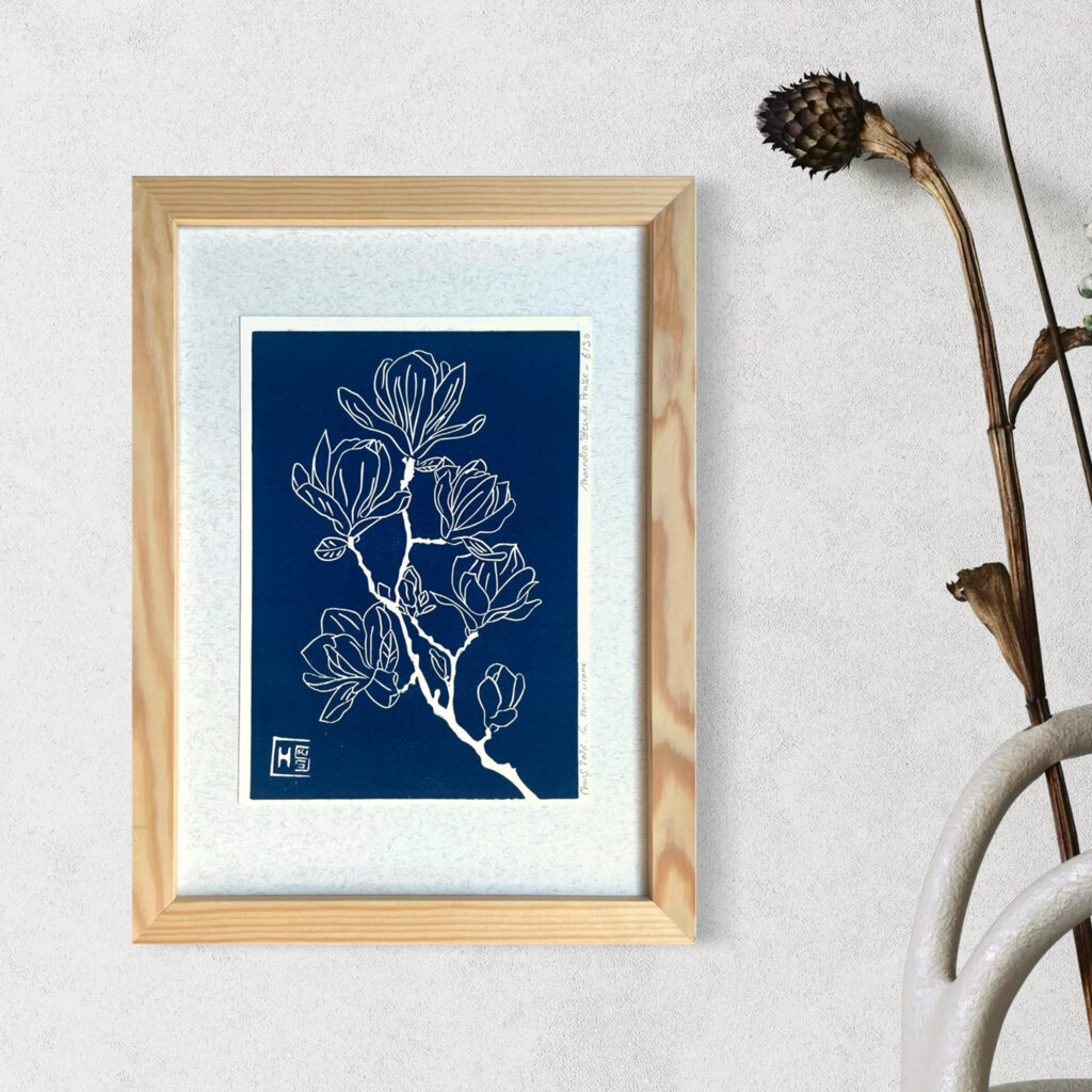 Magnolia - Bleu de Prusse - A5