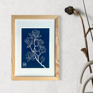 Magnolia - Bleu de Prusse - A5