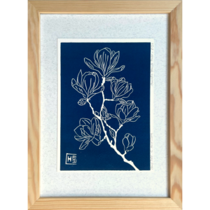 Magnolia - Bleu de Prusse - A5