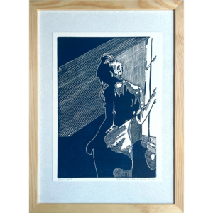 Matin d'été - Bleu de Prusse - 23x32 cm