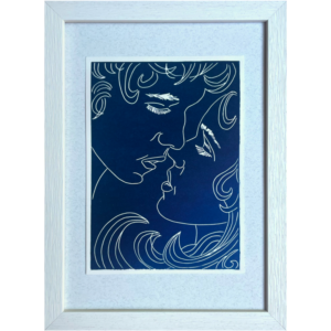 Souffle Bleu - Estampe 16x22 cm