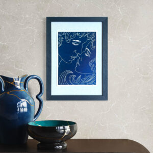 Souffle Bleu - Estampe 16x22 cm