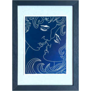 Souffle Bleu - Estampe 16x22 cm