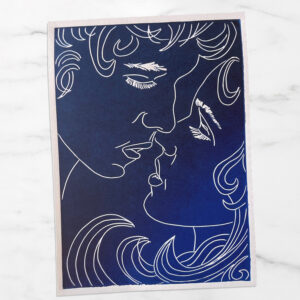 Souffle Bleu - Estampe 16x22 cm