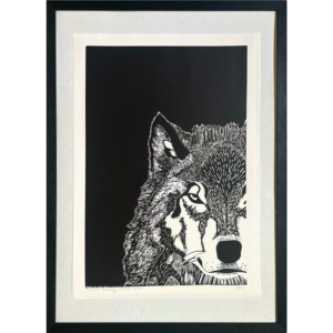 Grand Loup - 35x50 cm